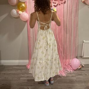 Viral Lemon Prairie Dress